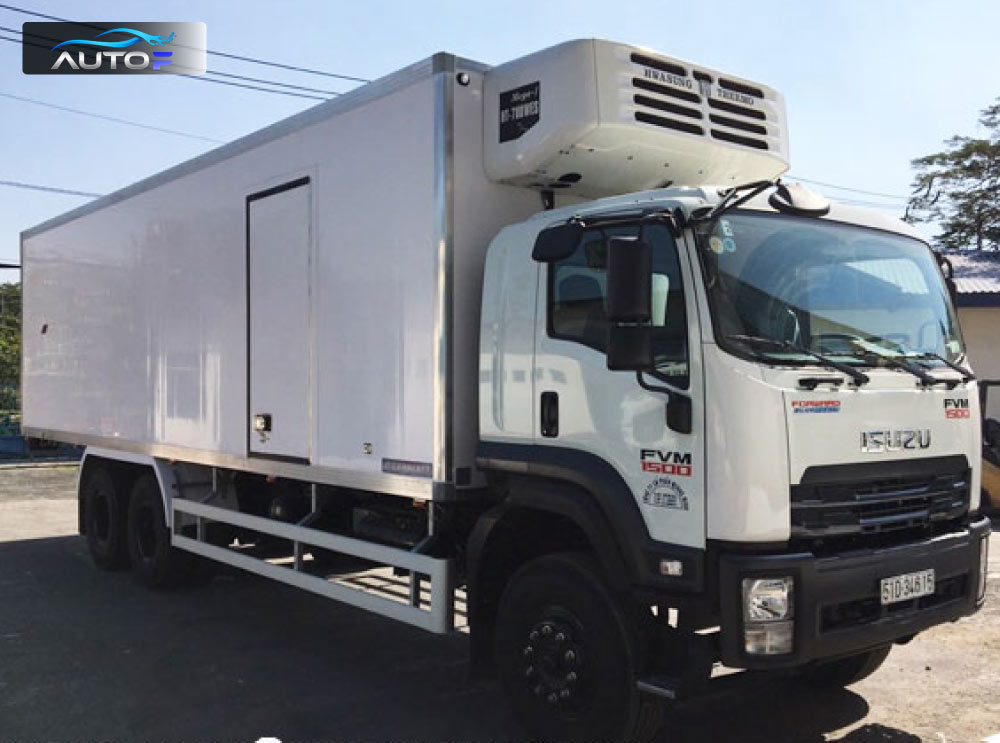 Xe tải đông lạnh Isuzu 3 chân FVM 1500 (15 tấn, dài 7.5m và 9.1m)